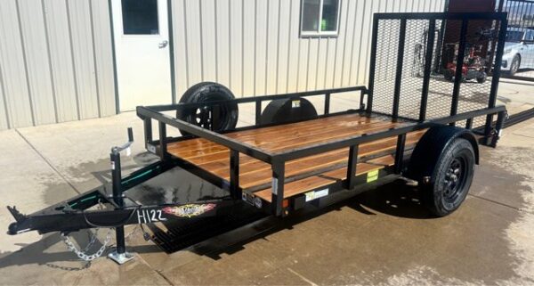 2024 H&H 5'x10' Single Axle Steel Utility Trailer