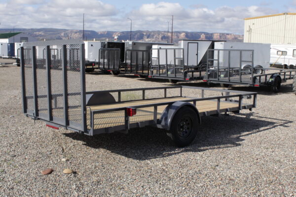 FRIESEN 7x 14  SINGLE AXLE UTILITY TRAILER - Image 2