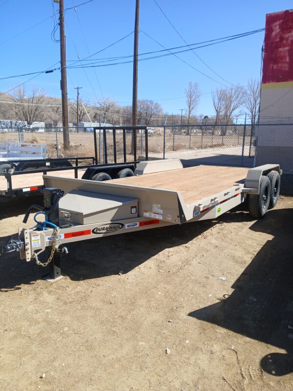 DURA-HAUL ERH 2025 TAN EQUIPMENT HAULER BUMPER PULL 83X18 FLATBED
