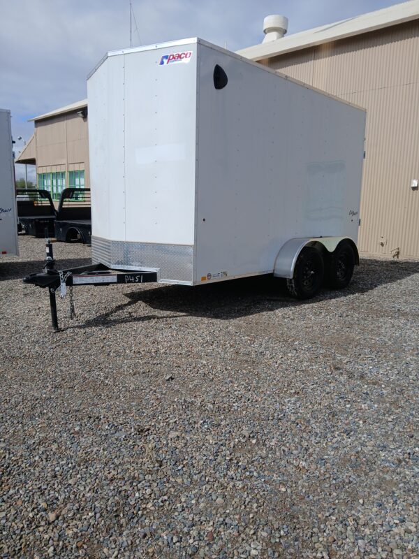 6X10 PACE DLX FLAT TOP V-NOSE ENCLOSED TRAILER