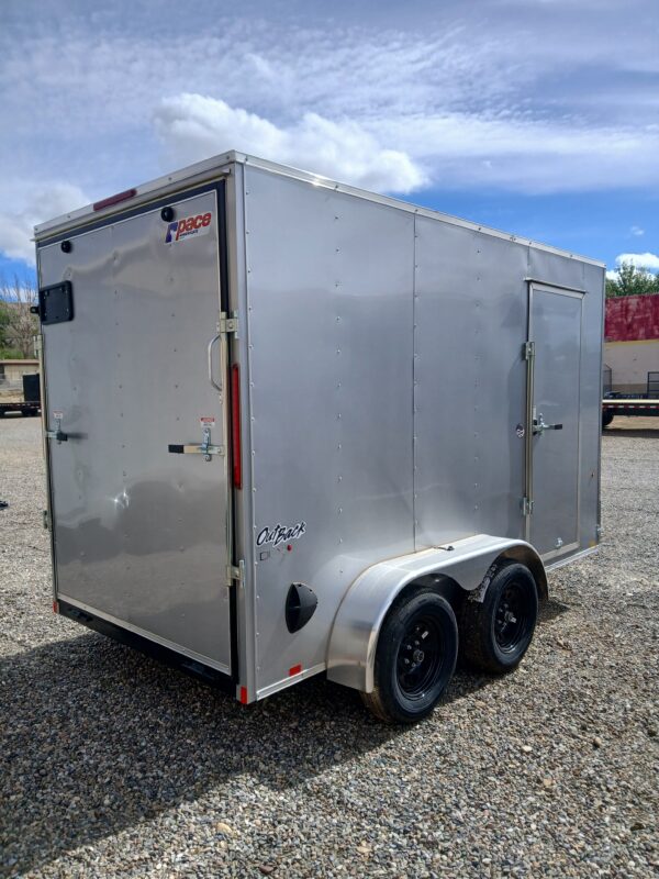 PACE 6X12 OUTBACK DLX FLAT TOP V-NOSE 7K