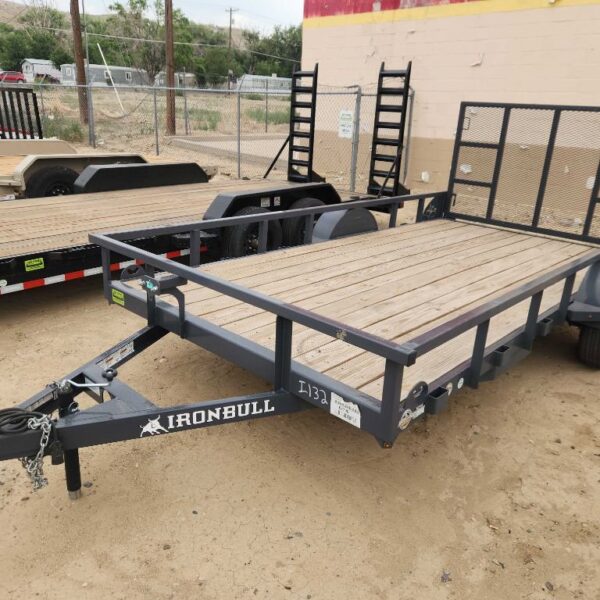 BLACK 8’X14’ UTILITY
3.5K SINGLE AXLE BUMPER PULL