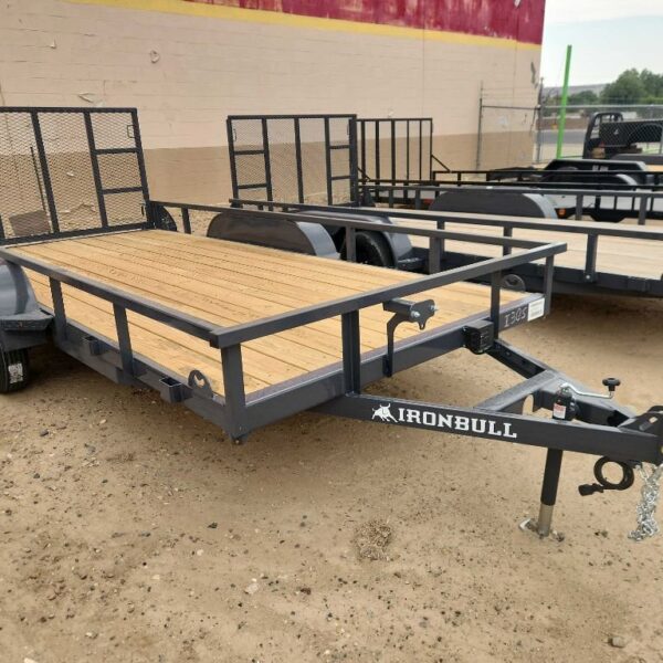 GREY 7’X16’ UTILITY
7K TANDEM AXLES BUMPER PULL