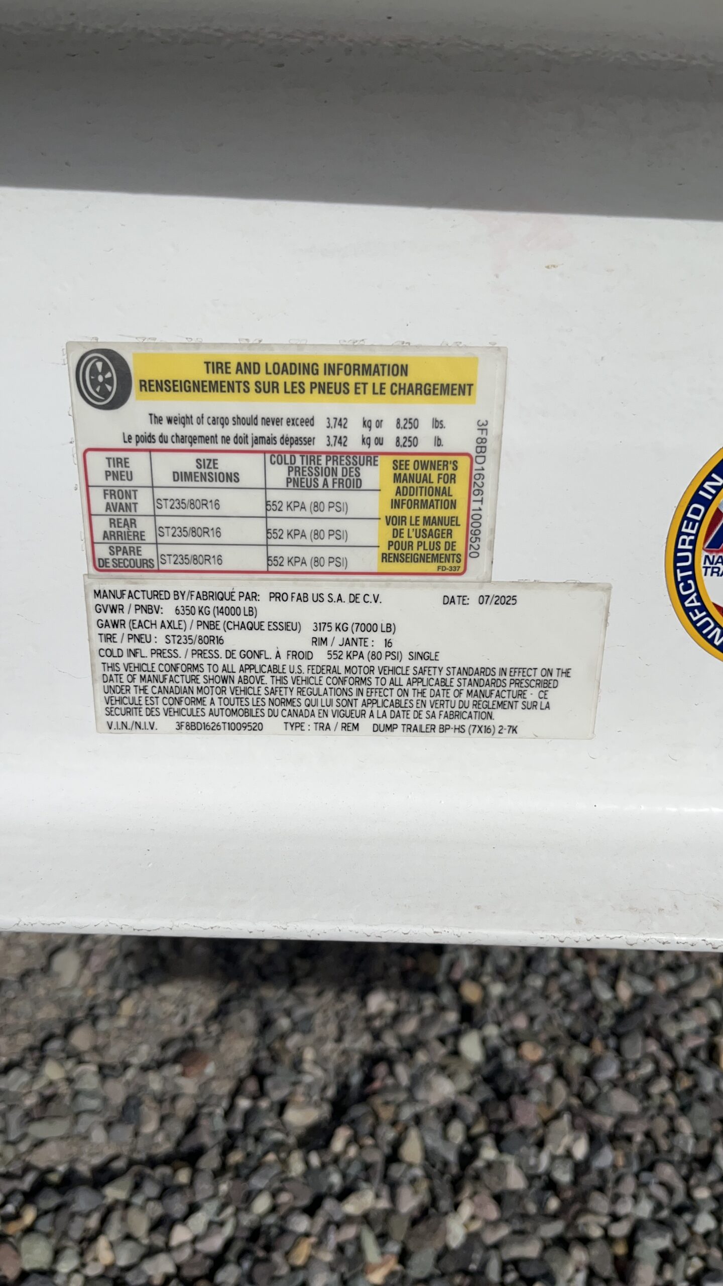 83"x14' HIGH SIDE DUMP TANDEM 14K SCISSOR BUMPER PULL - Image 3