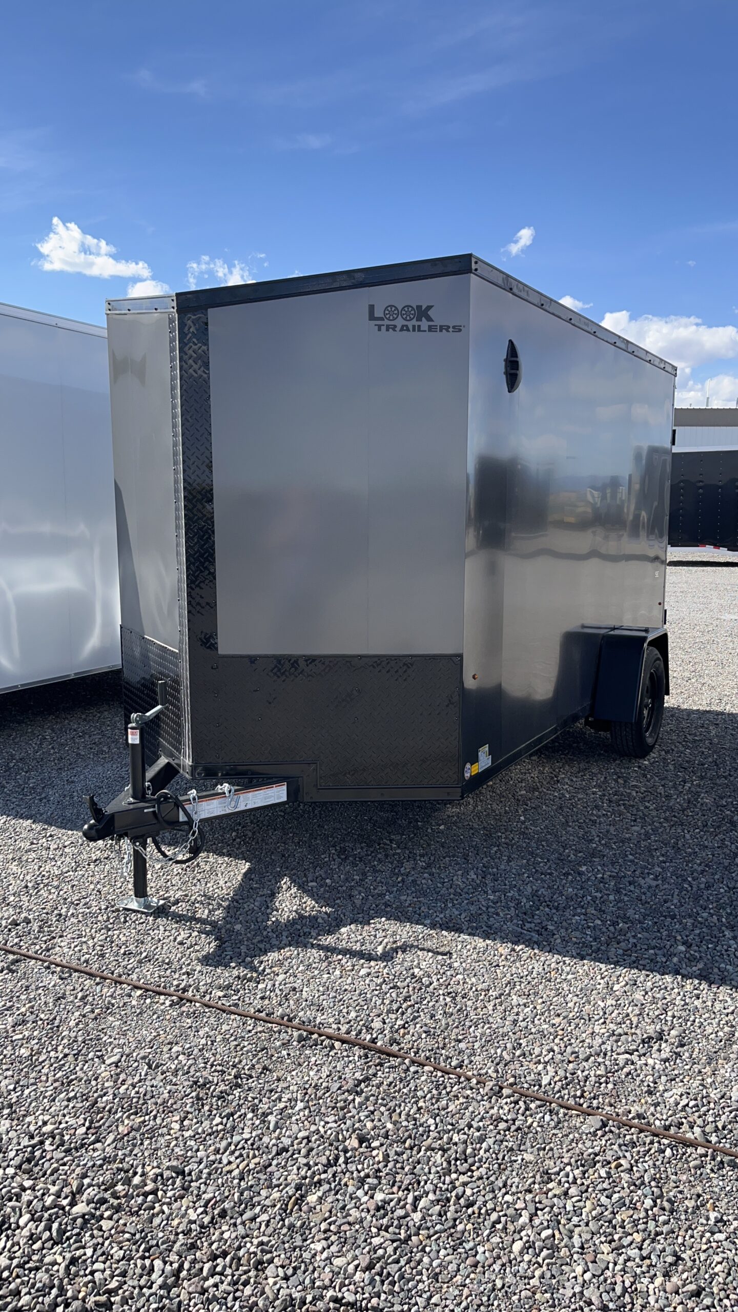 6X12 ENCLOSED RAMP AND SIDE DOOR 3500K SINGLE BUMPER PULL