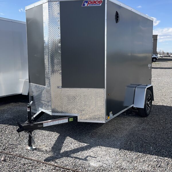 6X10 SINGLE 3500K ENCLOSED RAMP AND SIDE DOOR BUMPER PULL