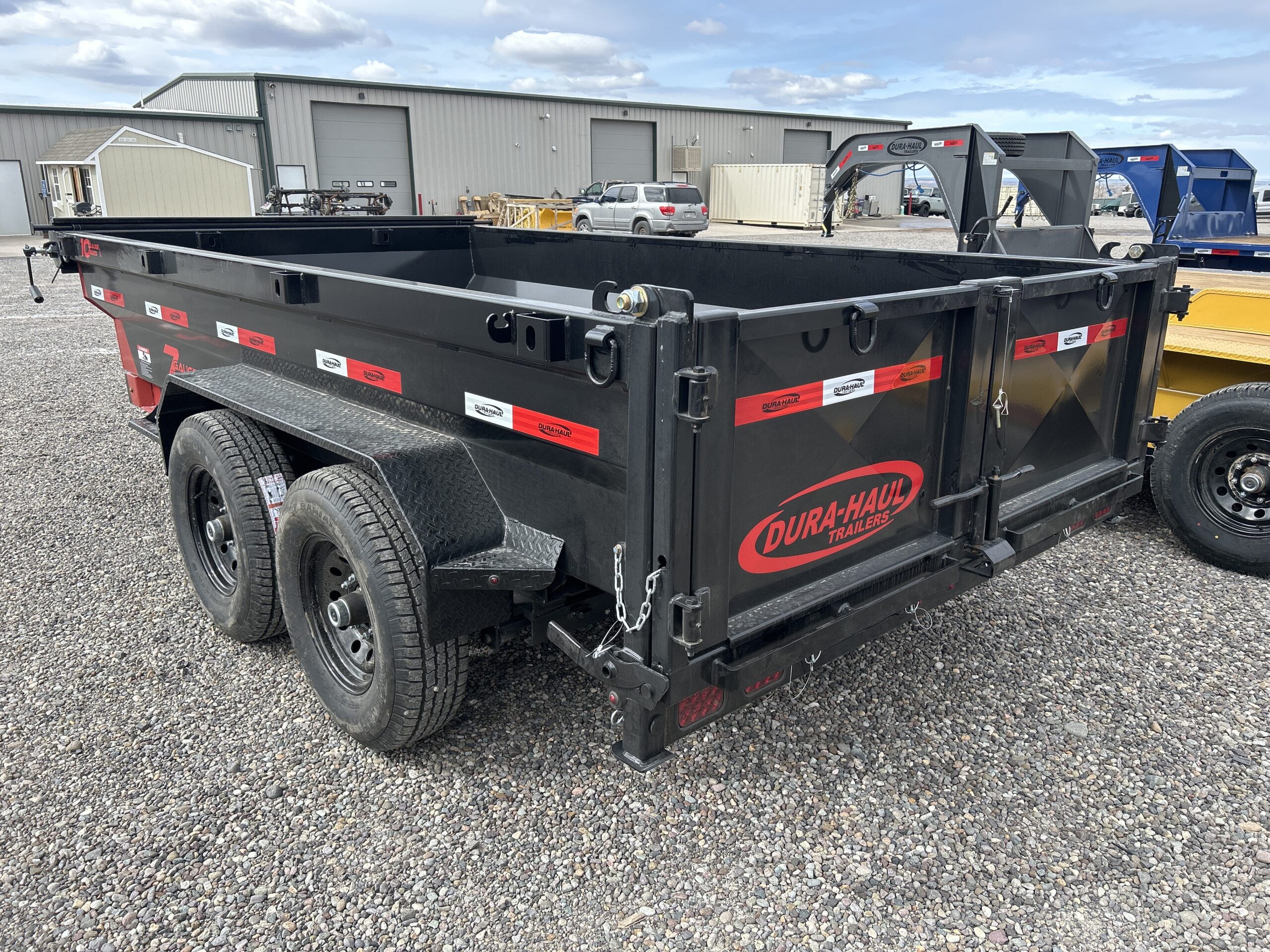 6X12 DUMP TRAILER BLACK 7K - Image 3