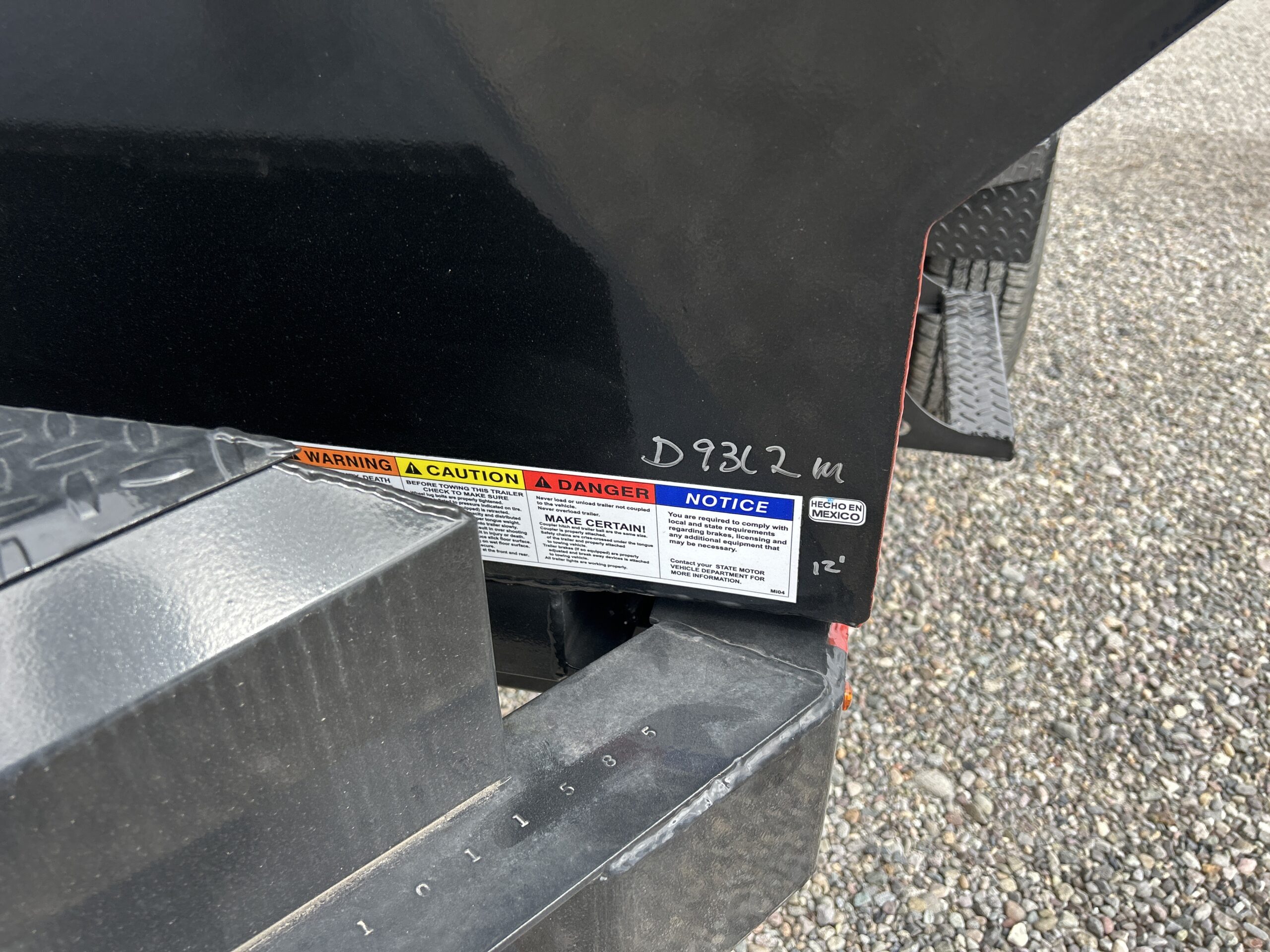 6X12 DUMP TRAILER BLACK 7K - Image 4