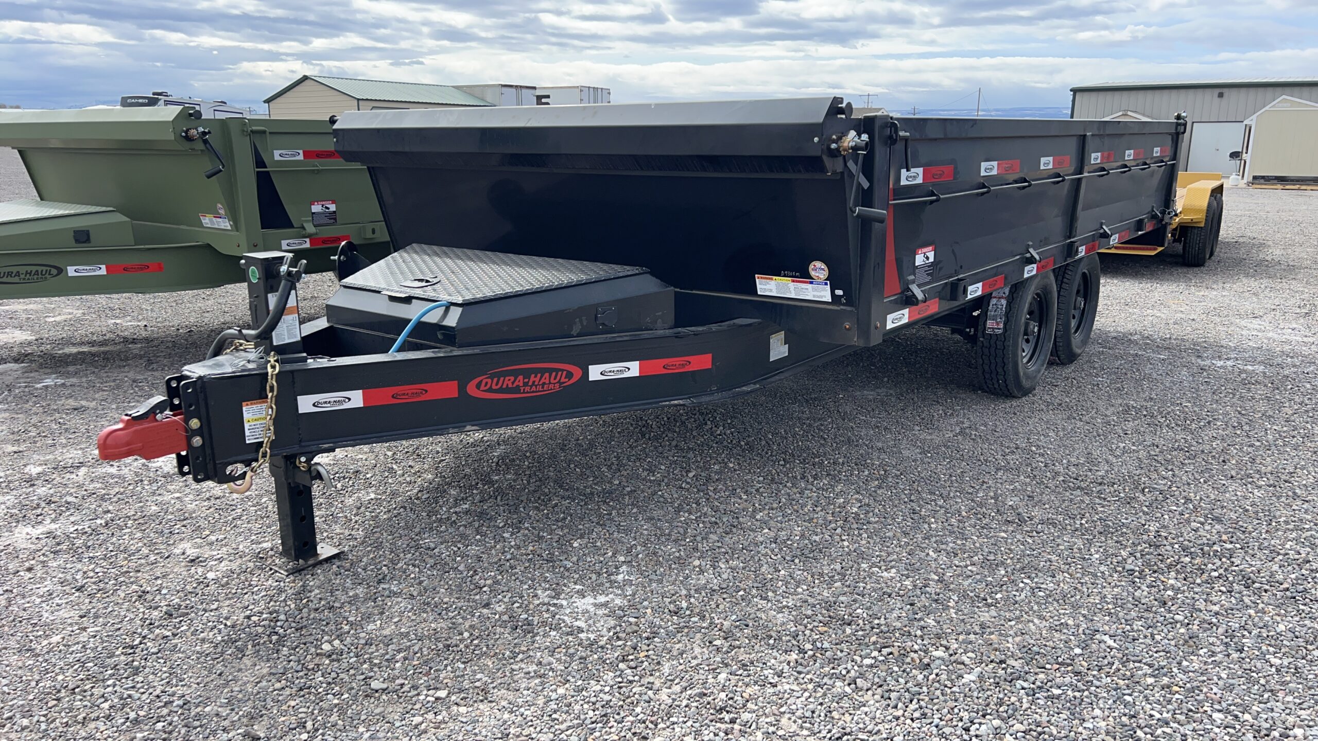 96x16 Deckover Dump Trailer w/ Fold down sides 16K Rated