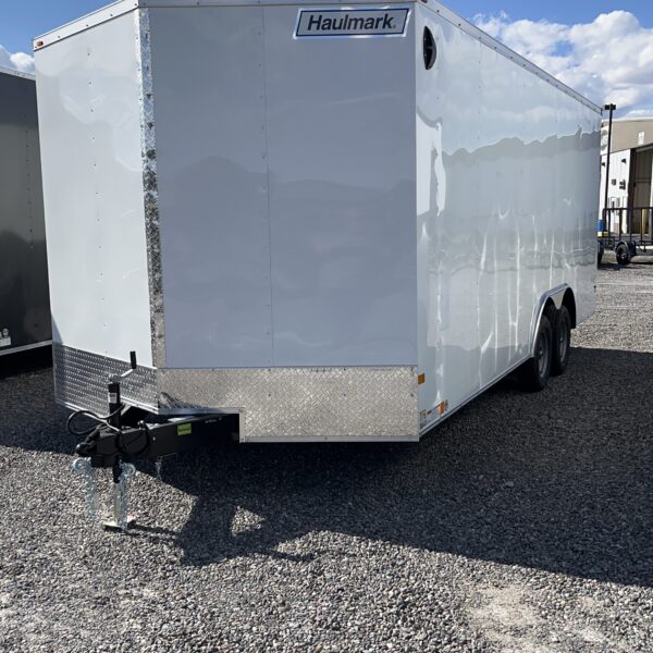 8.5'X20' WHITE ENCLOSED WITH RAMP 7K