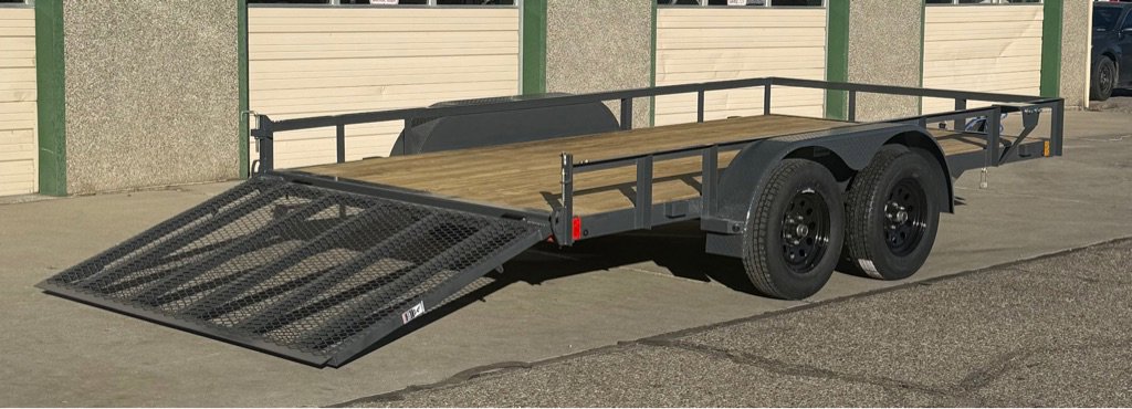 83"X14' UTILITY TANDEM 7K RAMP BUMPER PULL - Image 2