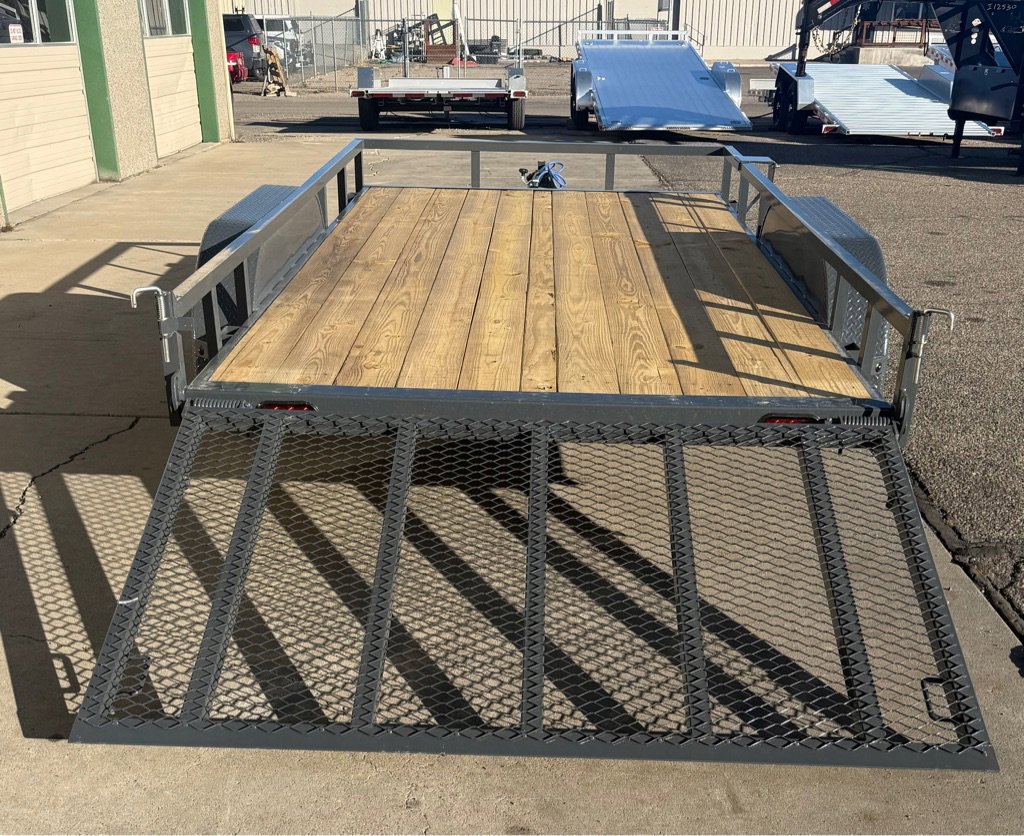 83"X14' UTILITY TANDEM 7K RAMP BUMPER PULL - Image 4