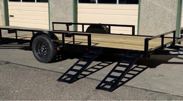 2025 Friesen SA358314 14' Ramp Gate Utility Trailer