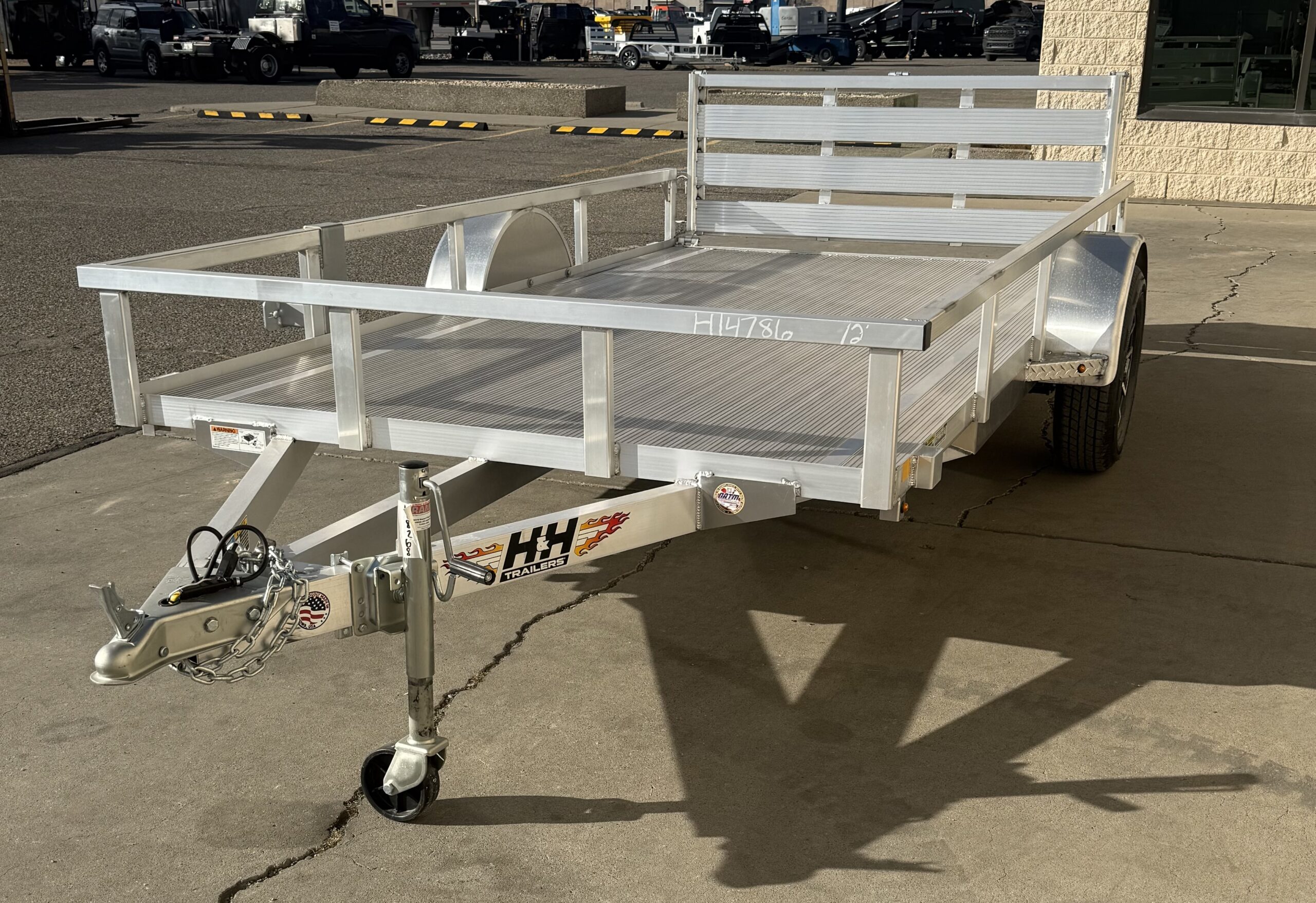 2026 H & H 7612RSA-030 12' Utilty Ramp Trailer - Image 2