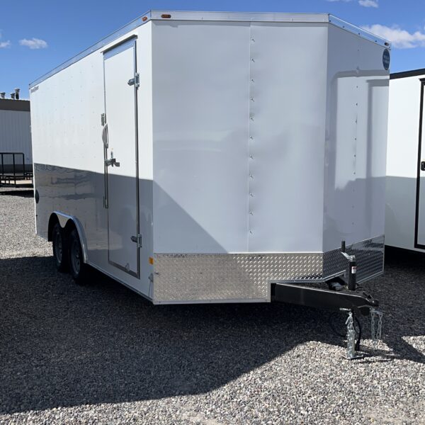 FAST TRAC 8.5X16 ENCLOSED WHITE 7K TANDEM