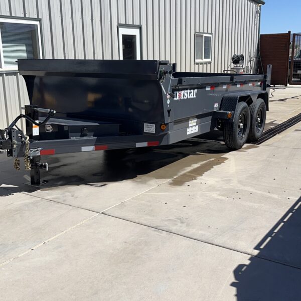 83"X14' DUMP 7K/14K TANDEM AXLES GRAY