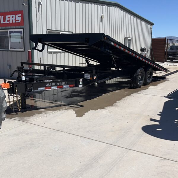 102"X22' CARHAULER POWER TILT DECKOVER 7K/14K TANDEM AXLES BLACK
