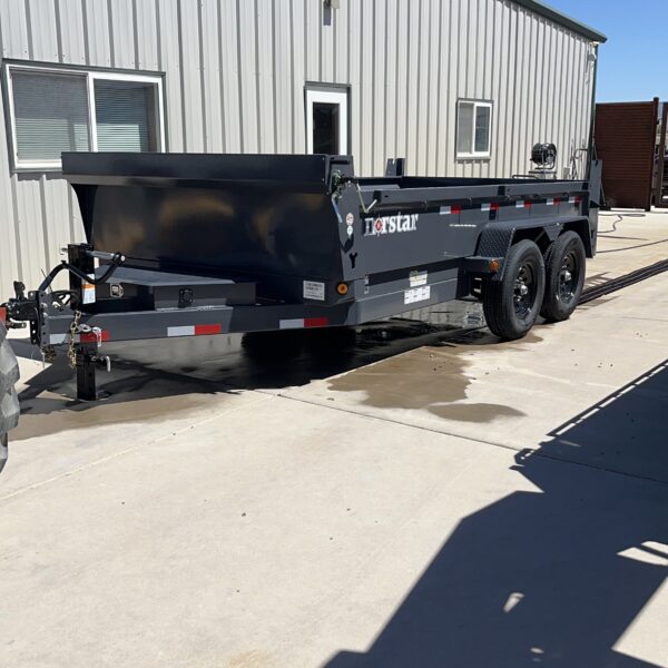 83"X14' DUMP 7K/14K TANDEM AXLES GRAY