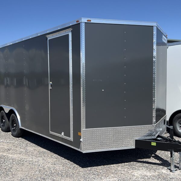 8.5X20 WELLS CARGO ENCLOSED TANDEM 3500/7K AXLES RAMP DOOR AND ESCAPE DOOR