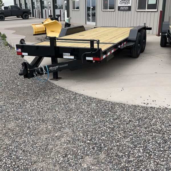 83"X20' GRAVITY TILT EQUIPMENT TANDEM 7K/14K AXLES BLACK
