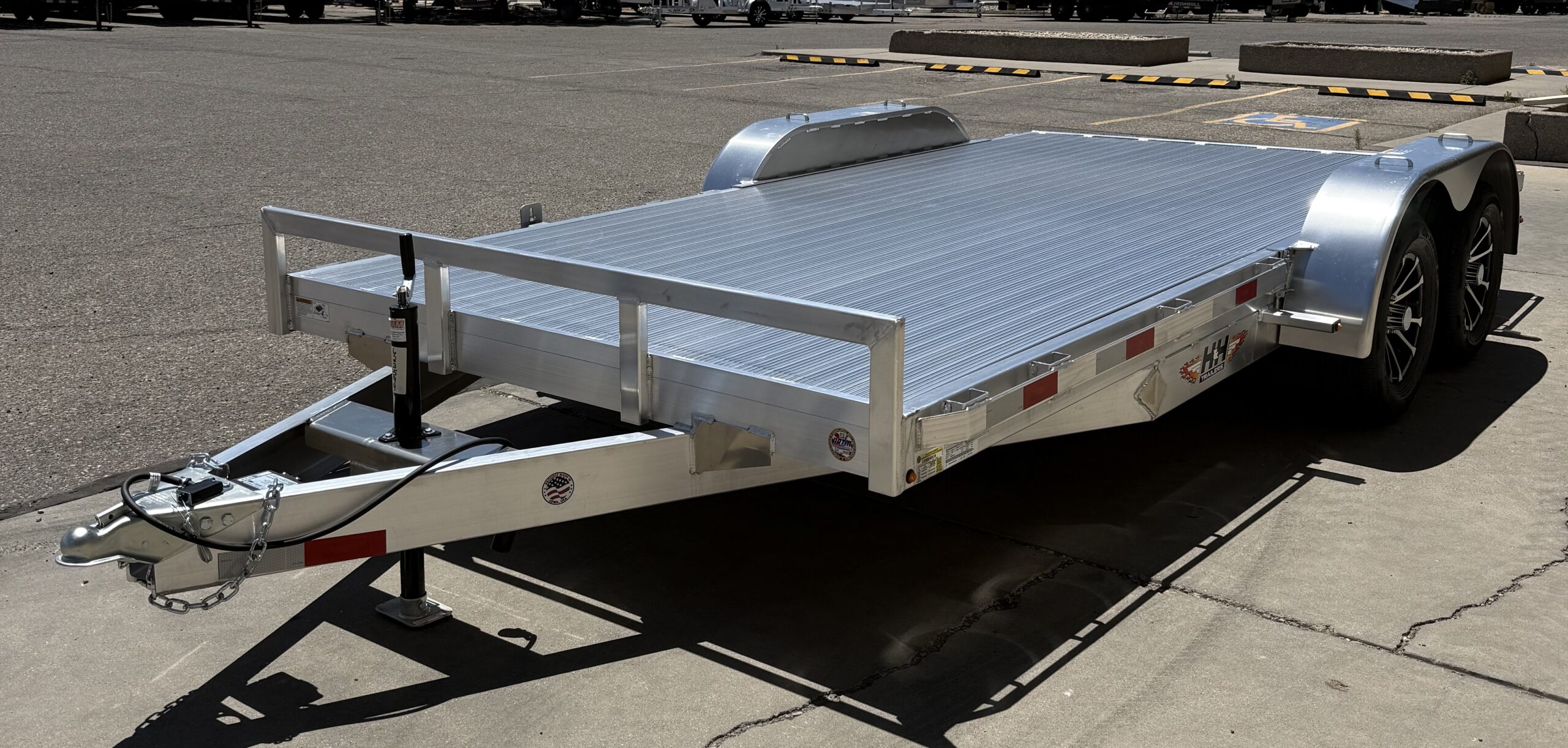 2026 H & H CHA16-070 16' CAR HAULER, SLIDE OUT RAMPS , ALUMINUM - Image 2