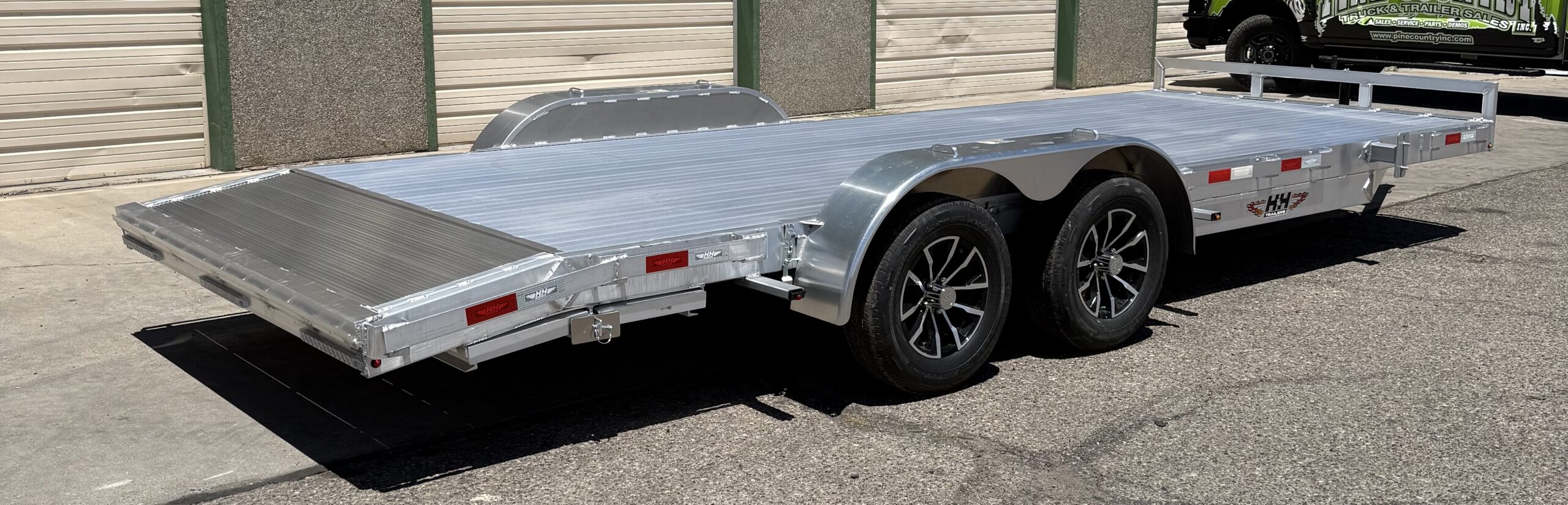 2026 H&H CHA20-070 83X20 7K Rated All Aluminum Car Hauler Trailer - Image 3