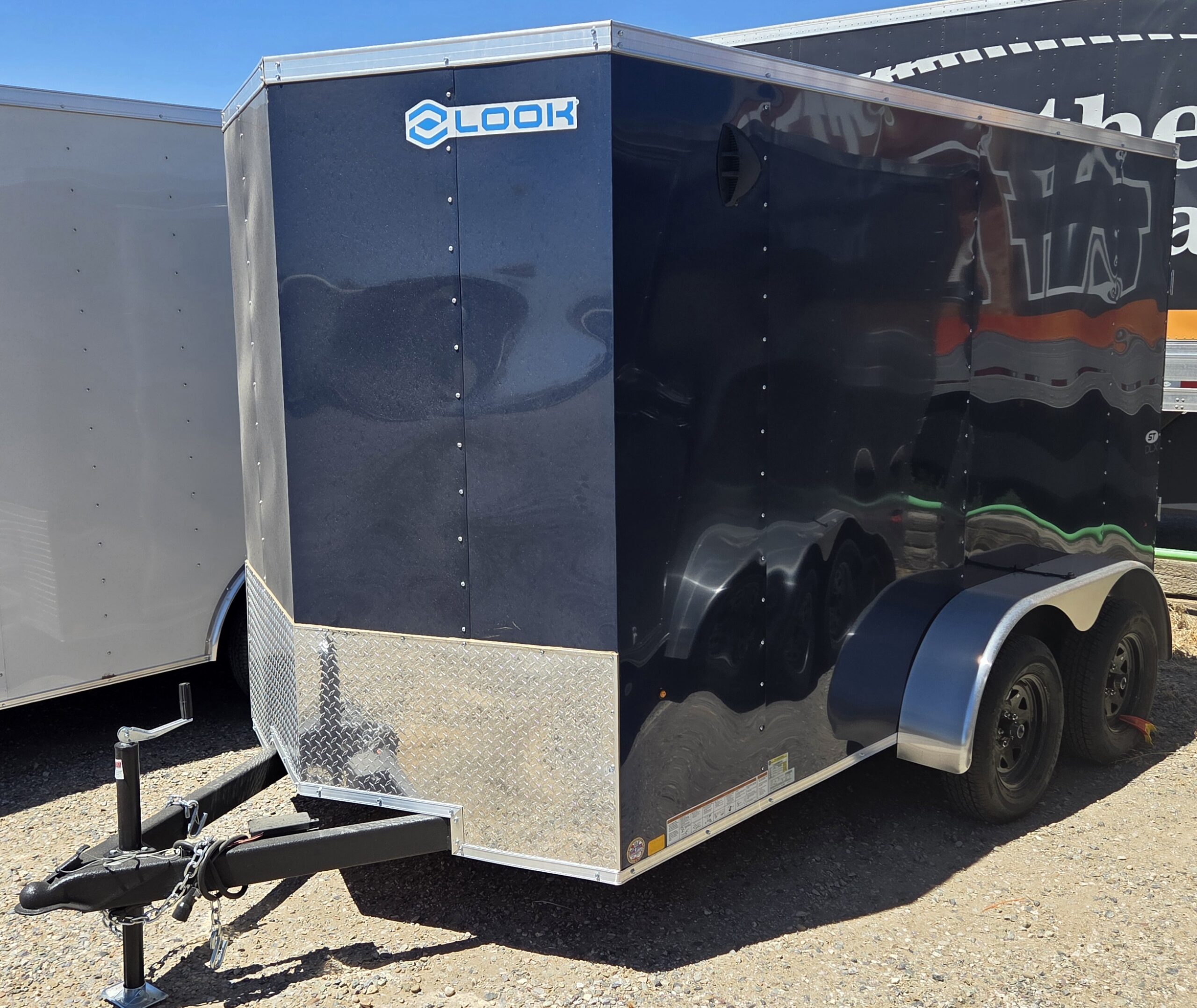 6'X12' INDIGO BLUE ENCLOSED TRAILER
ST DLX FLAT NOSE V-NOSE 7K - Image 2
