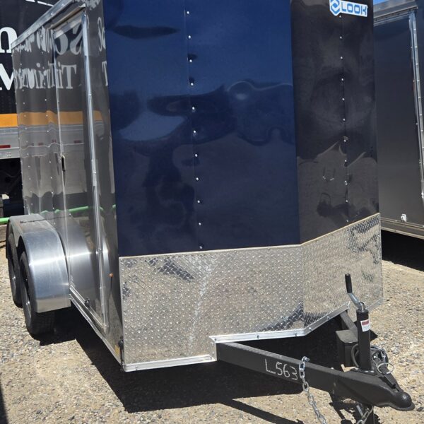 6'X12' INDIGO BLUE ENCLOSED TRAILER
ST DLX FLAT NOSE V-NOSE 7K