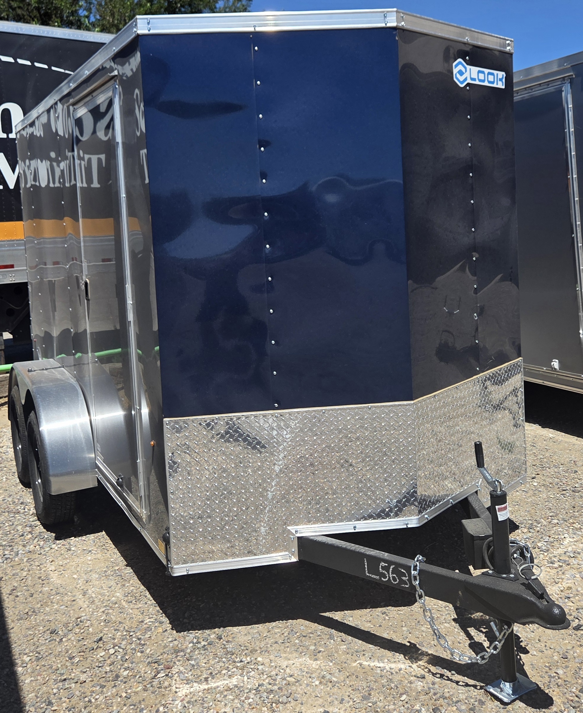 6'X12' INDIGO BLUE ENCLOSED TRAILER
ST DLX FLAT NOSE V-NOSE 7K