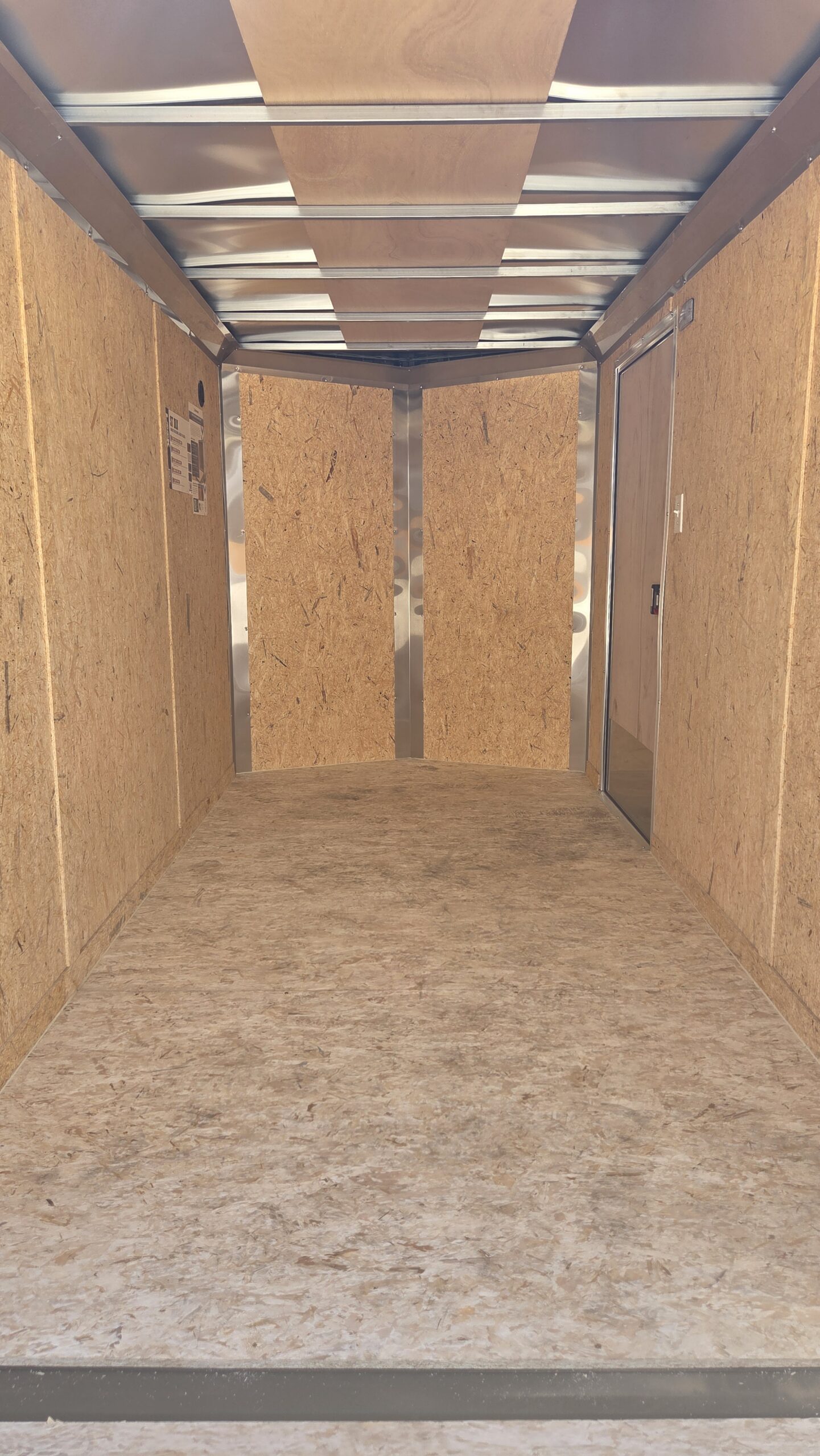 6'X12' INDIGO BLUE ENCLOSED TRAILER
ST DLX FLAT NOSE V-NOSE 7K - Image 3