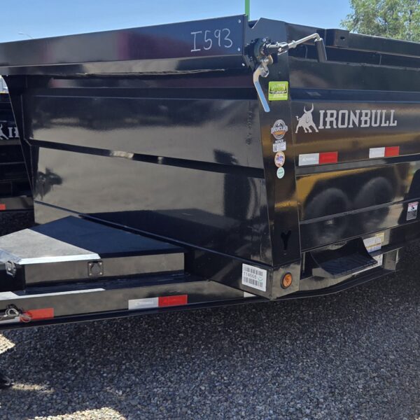 BLACK 83" x 14' DUMP
14K TANDEM AXLES BUMPER PULL