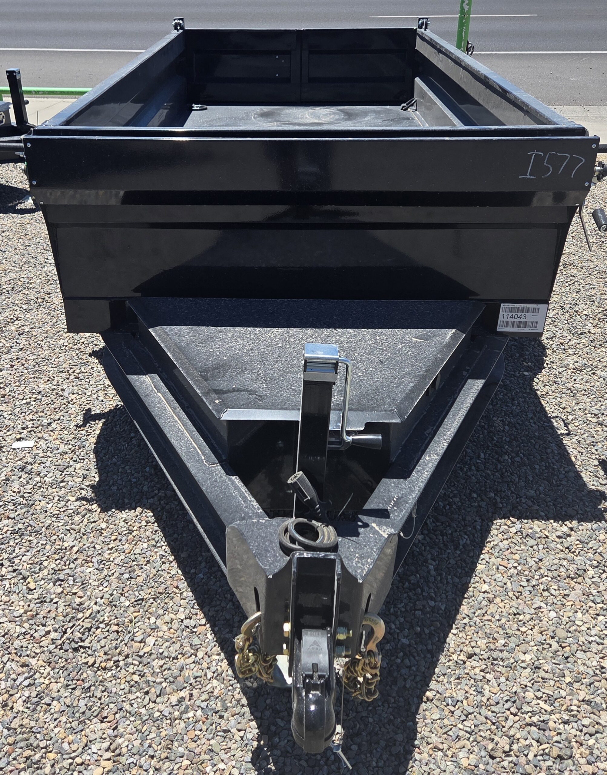 BLACK 5’X10’ DUMP
10K TANDEM AXLES BUMPER PULL - Image 2