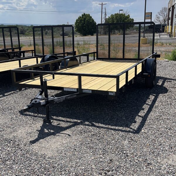83"X14' UTILITY SINGLE AXLE 2990# RAMP BLACK