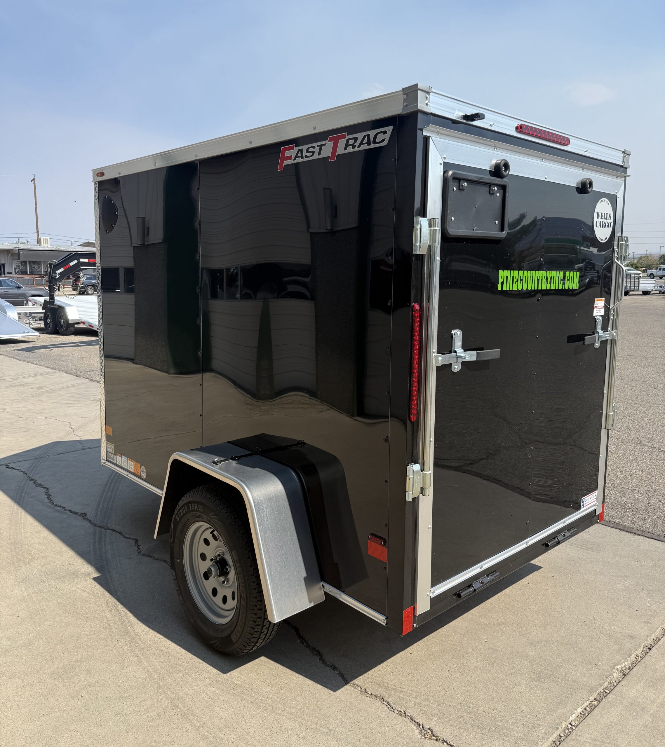 5'x8' Single Axle Enclosed Trailer With Cargo Rear Door - Image 3
