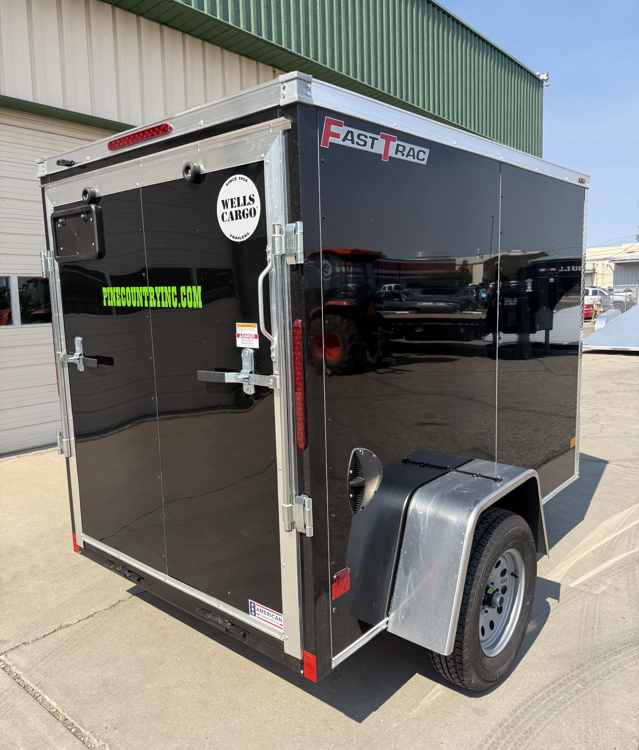 5'x8' Single Axle Enclosed Trailer With Cargo Rear Door - Image 4