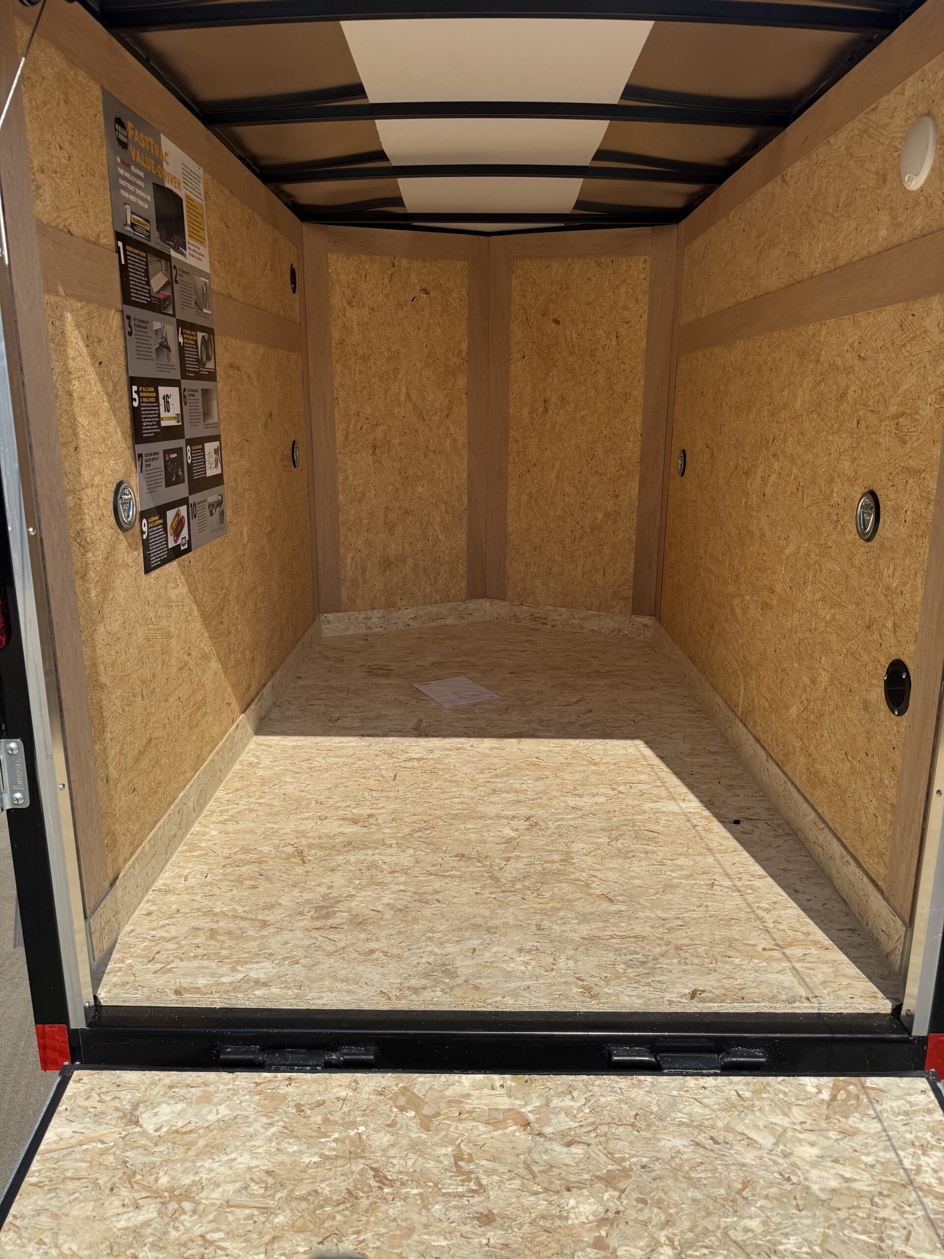 5'x8' Single Axle Enclosed Trailer With Cargo Rear Door - Image 5