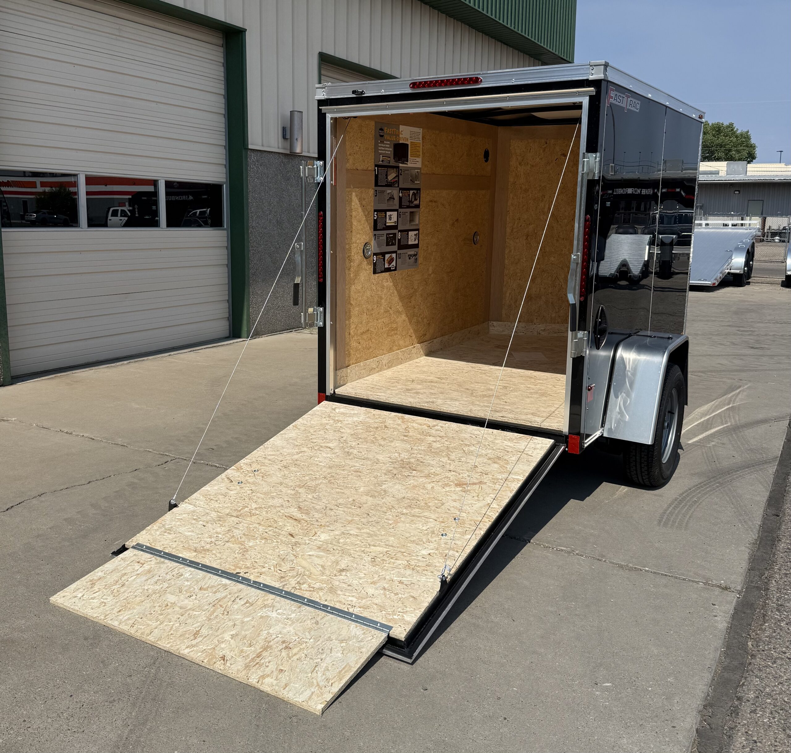 5'x8' Single Axle Enclosed Trailer With Cargo Rear Door - Image 6