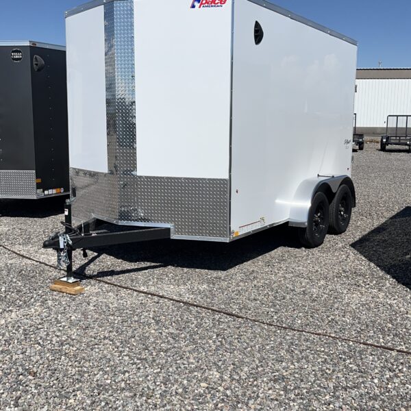 7X12 TANDEM AXLE ENCLOSED TRAILER