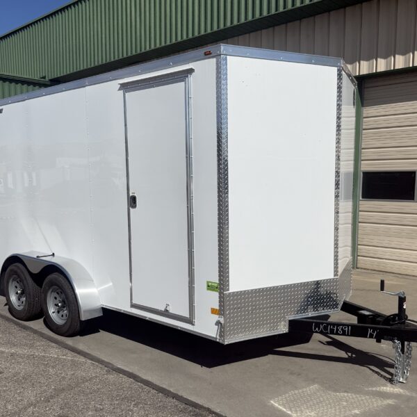 2026 Wells Cargo 7'x14' Tandem Axle Enclosed Ramp Door Trailer