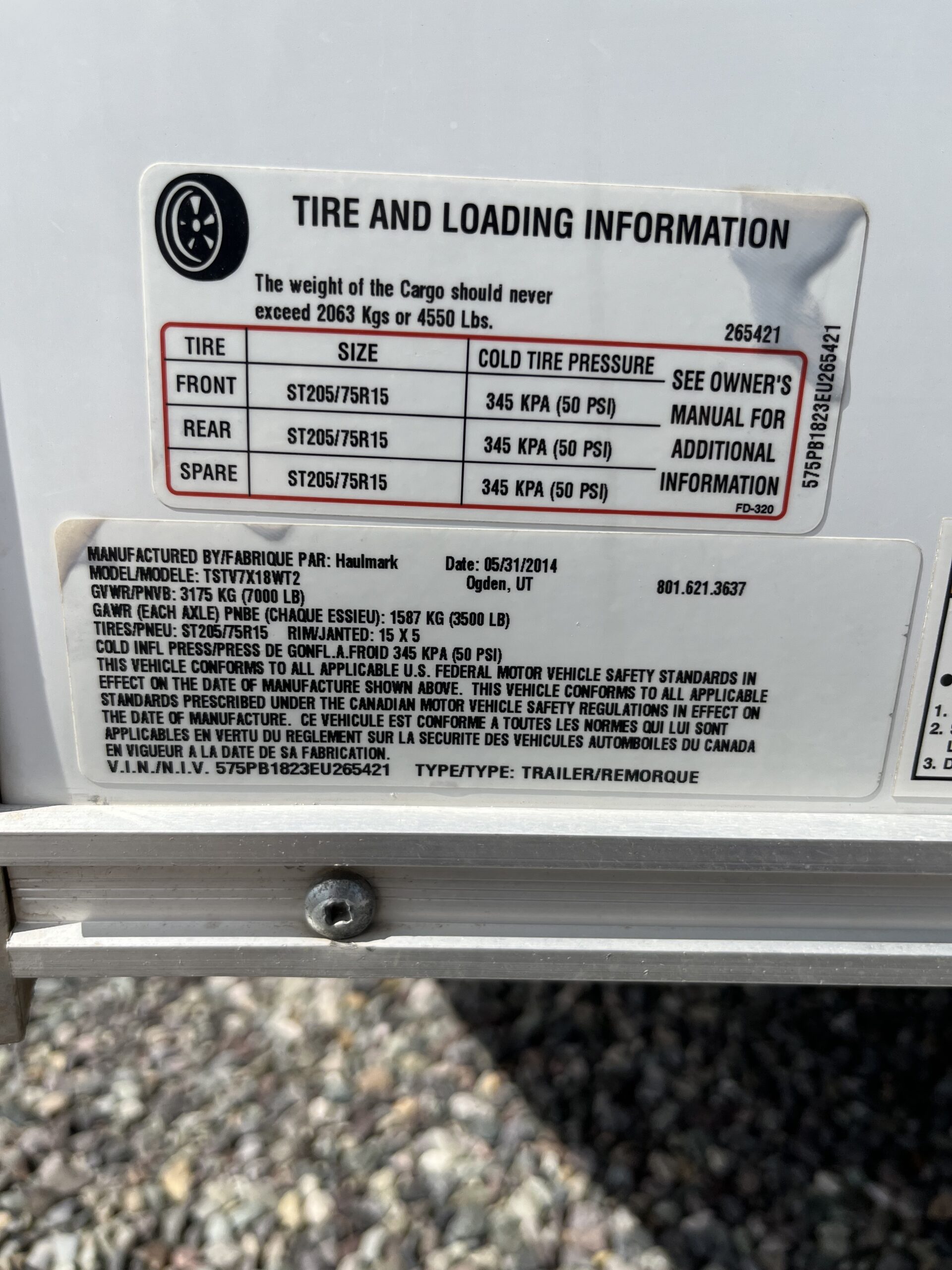 7X18 ENCLOSED TANDEM 3500/7K AXLES WHITE - Image 10