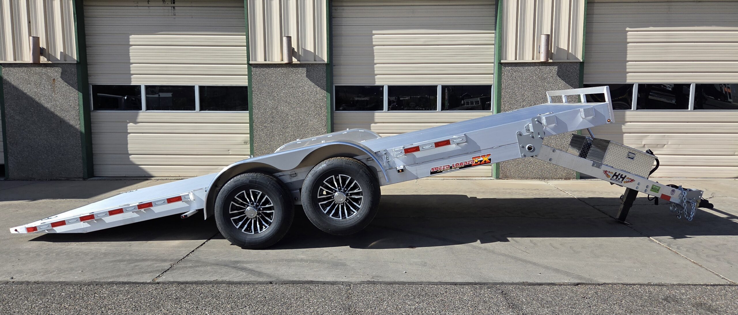 2027 H&H 82"x20' Aluminum Power Tilt Car Hauler Equipment Trailer 14,000 GVWR - Image 2
