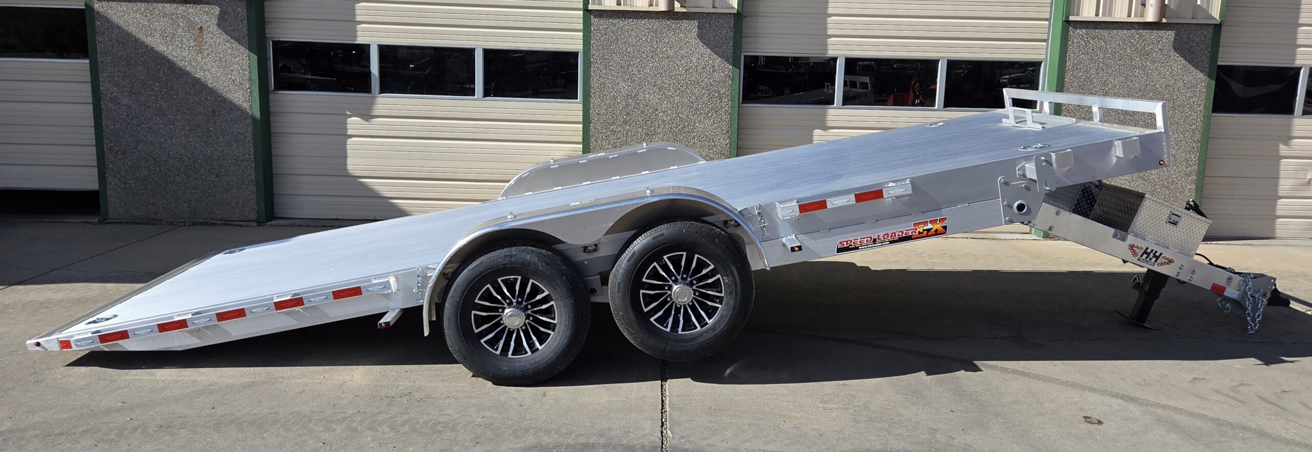 2027 H&H 82"x20' Aluminum Power Tilt Car Hauler Equipment Trailer 14,000 GVWR - Image 2