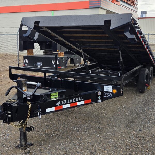 BLACK 102" X 22' UTILITY
14K TANDEM AXLES BUMPER PULL