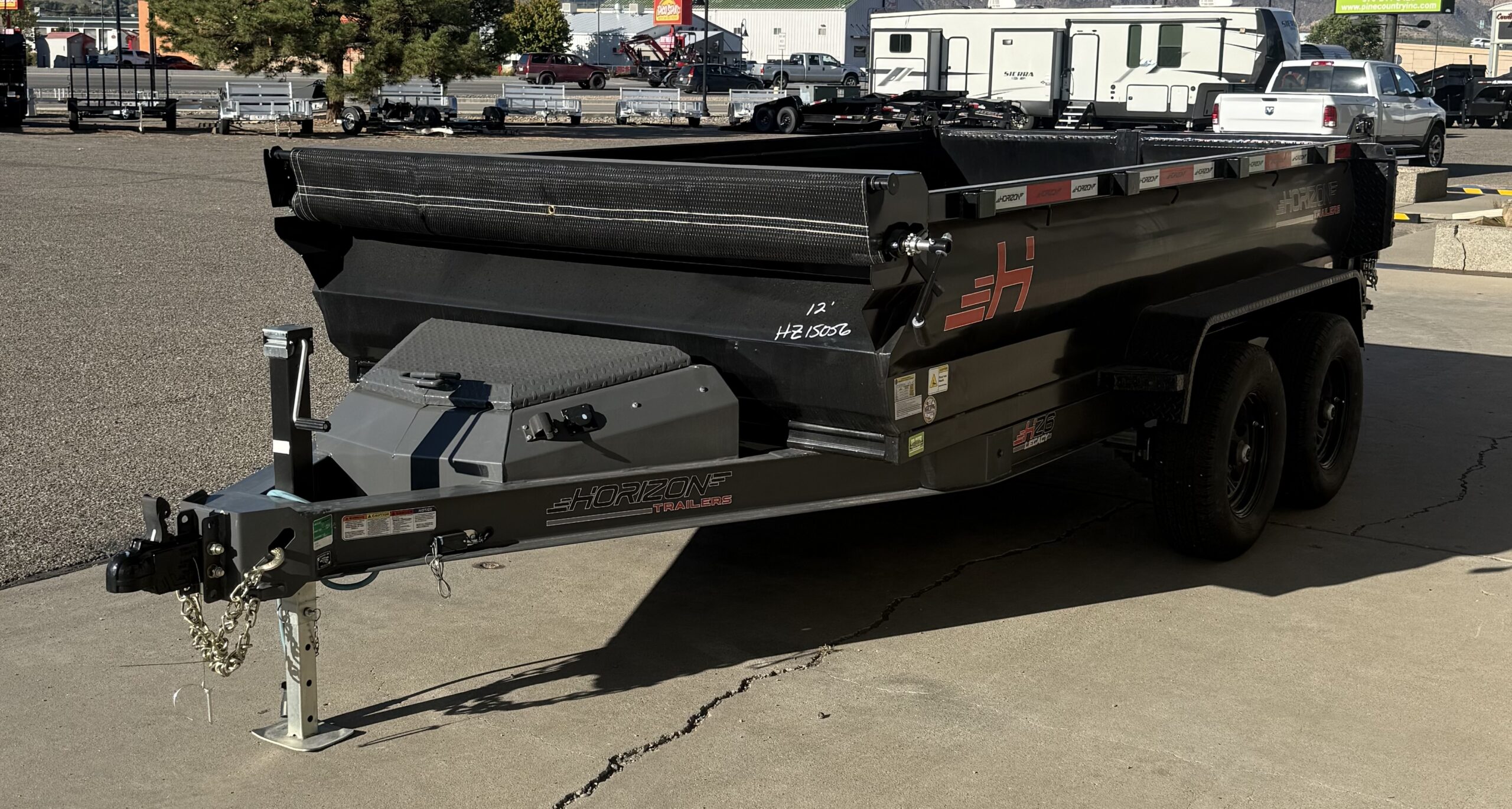 2026 Horizon 6'x12' 11,300 lb Rated Dump Trailer - Image 2